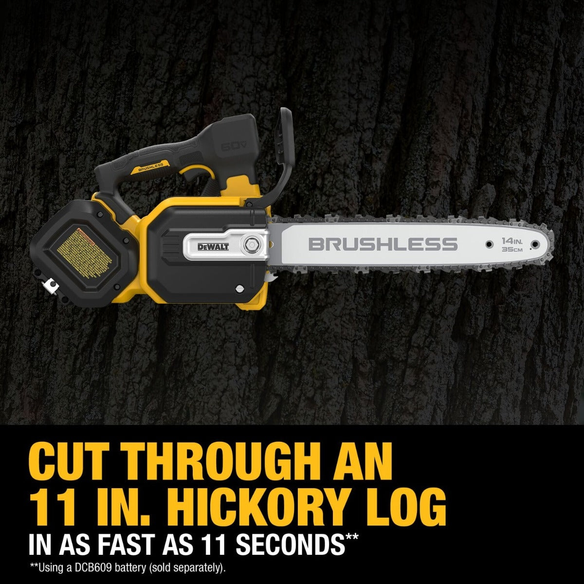 DeWalt DCCS674B FLEXVOLT 20V/60V MAX Brushless 14 in. Chainsaw, Tool Only