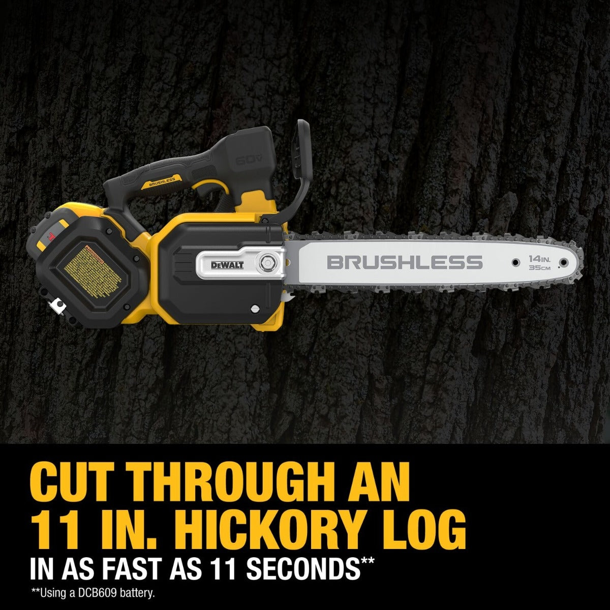 DeWalt DCCS674X2 FLEXVOLT 20V/60V MAX Brushless 14 in. Chainsaw 9.0Ah Kit