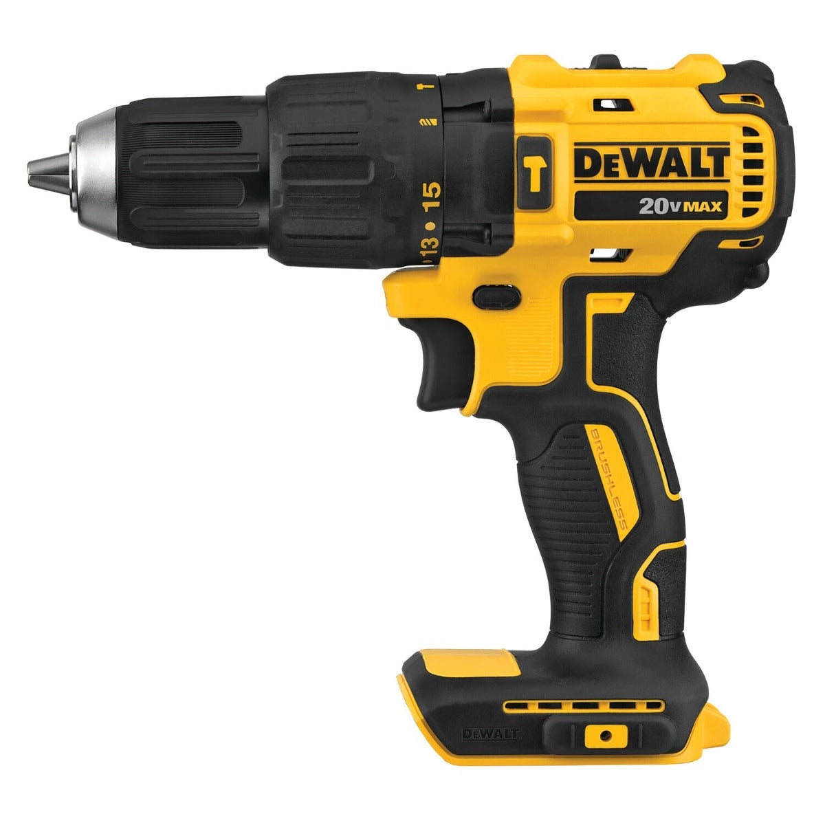 DeWalt DCD778B 20V MAX Brushless 1/2 in. Compact Cordless Hammer Drill/Driver, Tool Only