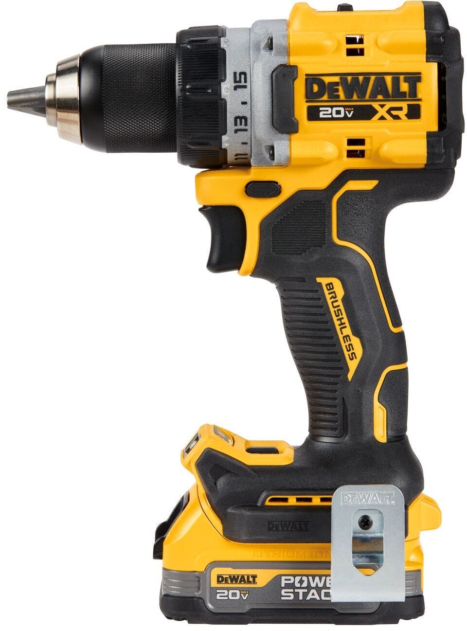 DeWALT DCD800D1E1 20V MAX XR Brushless Compact 1/2-in. Drill/Driver PowerStack 1.7Ah Kit