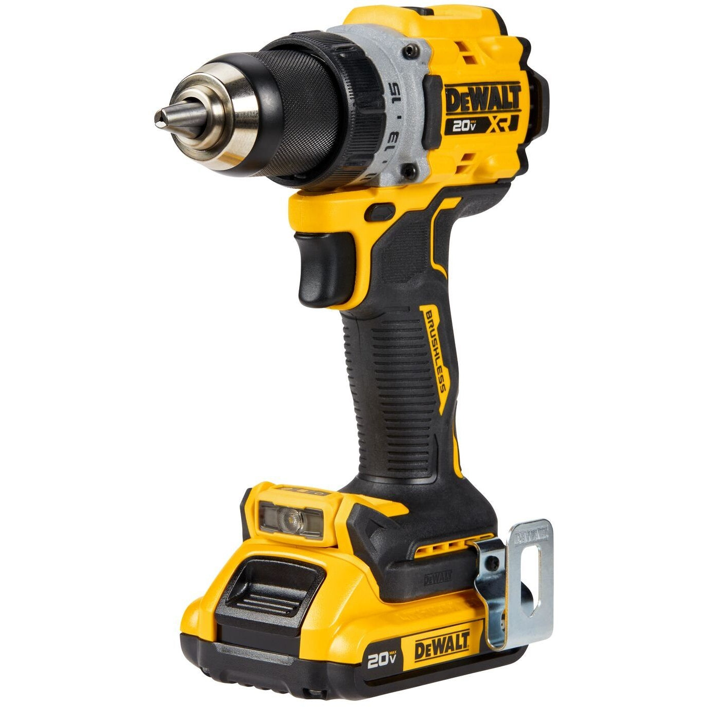 DeWALT DCD800D2 20V MAX XR Brushless Compact 1/2-in. Drill/Driver 2.0Ah Kit