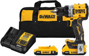 DeWALT DCD800D2 20V MAX XR Brushless Compact 1/2-in. Drill/Driver 2.0Ah Kit