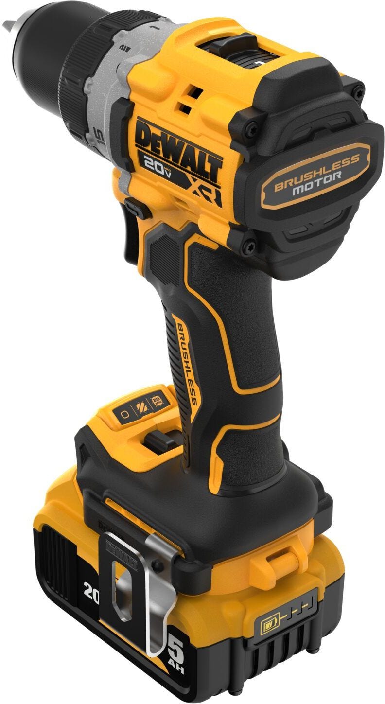 DeWALT DCD800P1 20V MAX XR Brushless Compact 1/2-in. Drill/Driver 5.0Ah Kit