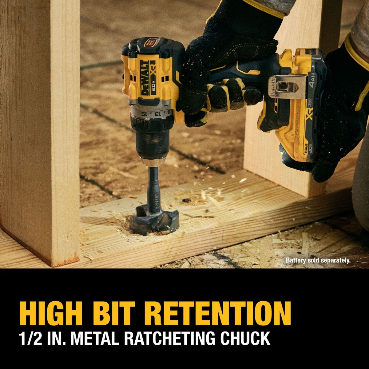 DeWALT DCD801B 20V MAX XR Brushless Cordless 1/2-in. Drill/Driver, Tool Only