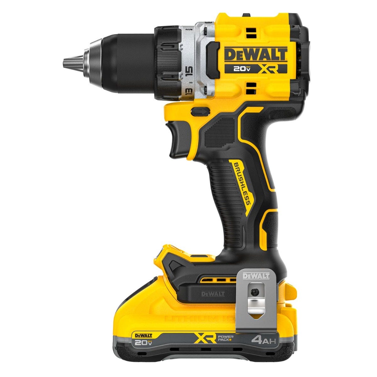 DeWALT DCD801QQ2 20V MAX XR Brushless Cordless 1/2-in. Drill/Driver POWERPACK 4.0Ah Kit