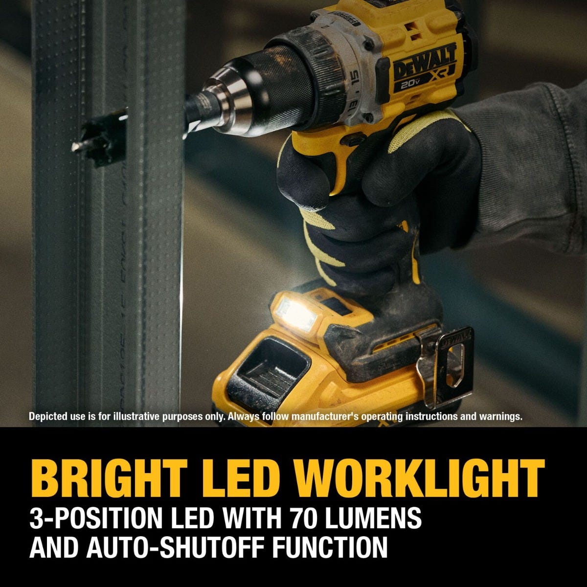 DeWALT DCD801QQ2 20V MAX XR Brushless Cordless 1/2-in. Drill/Driver POWERPACK 4.0Ah Kit