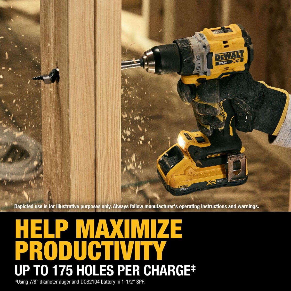 DeWALT DCD801QQ2 20V MAX XR Brushless Cordless 1/2-in. Drill/Driver POWERPACK 4.0Ah Kit
