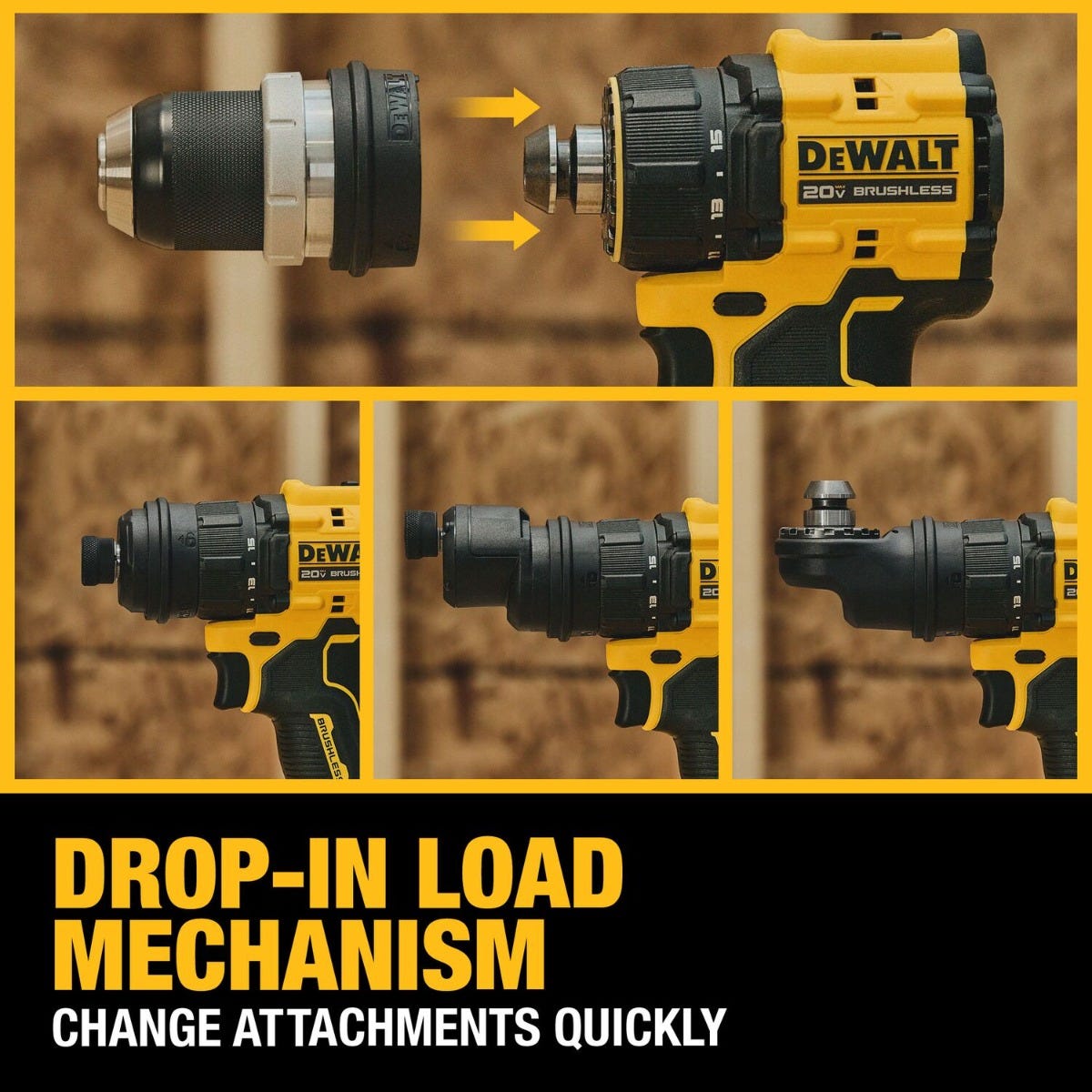 DeWALT DCD803B ATOMIC 20V MAX 5-in-1 Brushless Cordless Multi-Head Drill/Driver, Tool Only