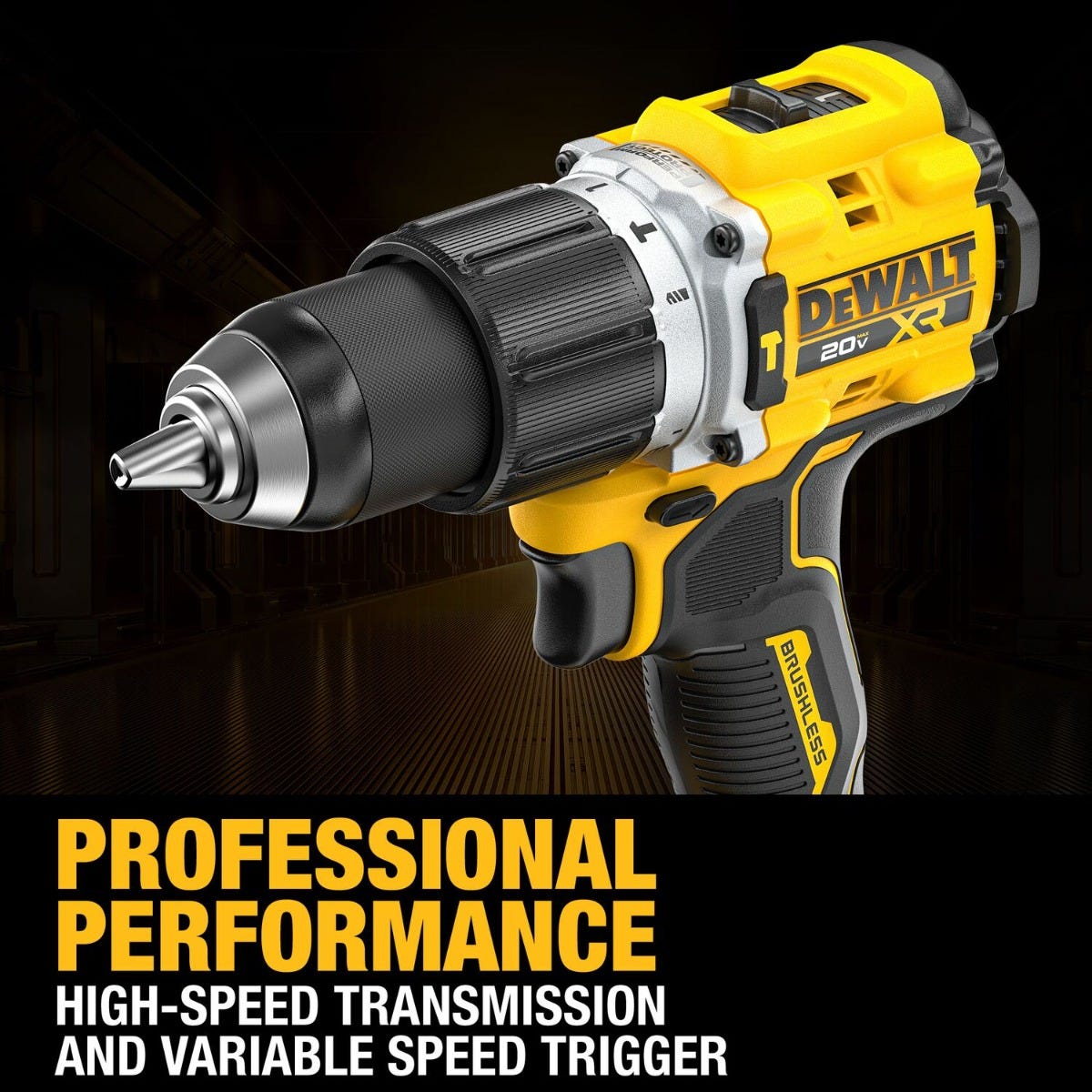 DeWALT DCD806B 20V MAX XR Brushless Cordless 1/2-in. Hammer Drill, Tool Only