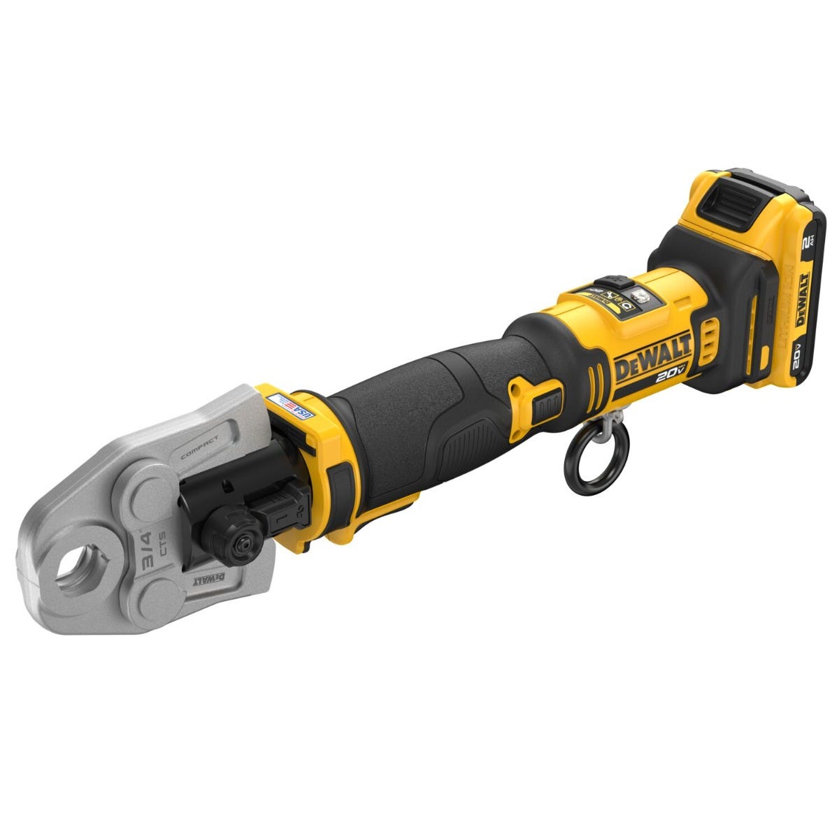 DeWalt DCE210D2K 20V MAX Compact Press Tool 2.0Ah Kit w/ CTS Jaw Set
