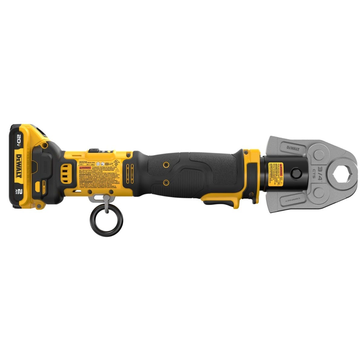 DeWalt DCE210D2K 20V MAX Compact Press Tool 2.0Ah Kit w/ CTS Jaw Set