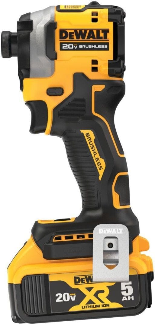 DeWALT DCF850P1 ATOMIC 20V MAX* 1/4 -in. Brushless Cordless 3-Speed Impact Driver Kit, 1 Battery