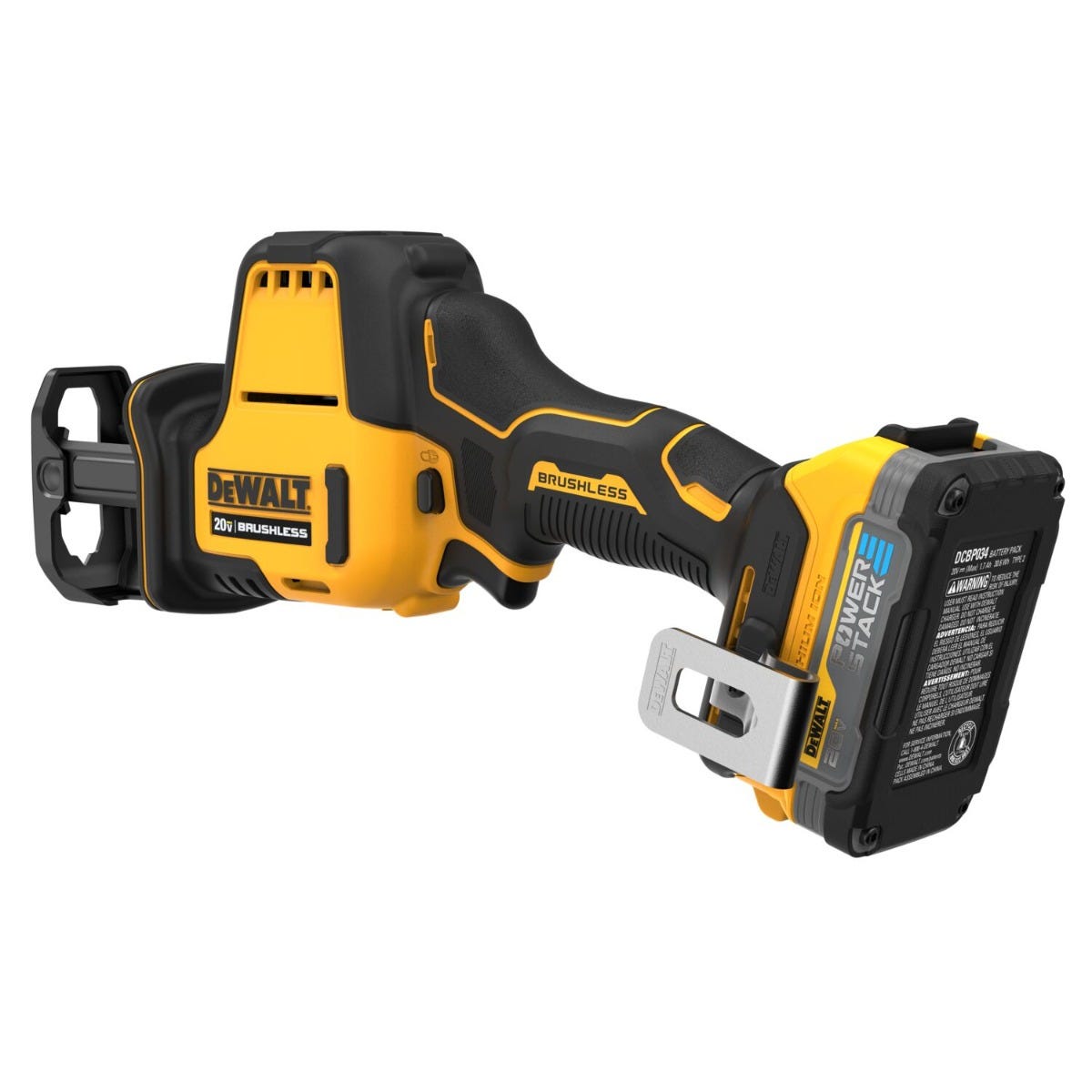 DeWalt DCS369E1 ATOMIC 20V MAX Brushless One-Handed Reciprocating Saw 1.7Ah POWERSTACK Kit
