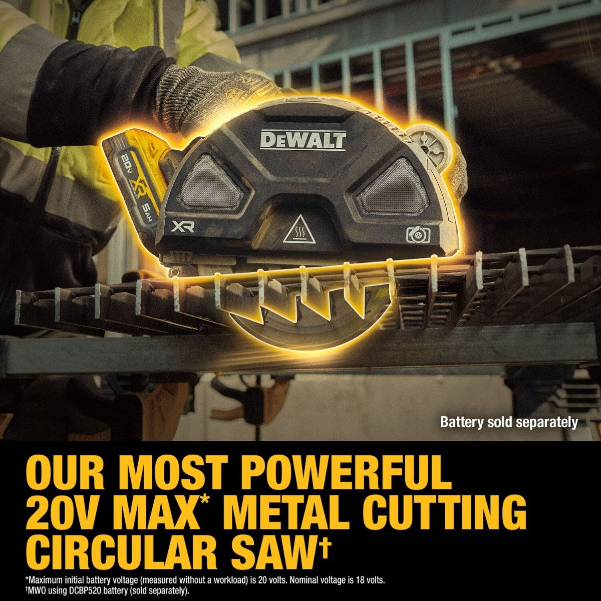 DeWALT DCS383B 20V MAX XR 7-1/4-in. Metal Cutting Circular Saw, Tool Only