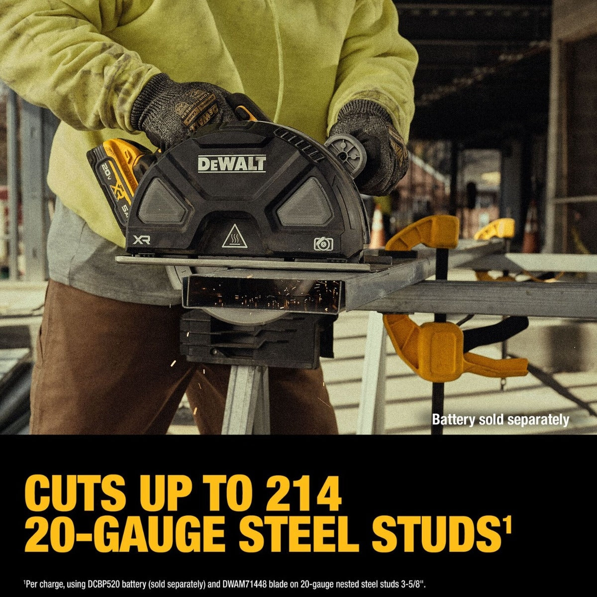 DeWALT DCS383B 20V MAX XR 7-1/4-in. Metal Cutting Circular Saw 5.0Ah Kit