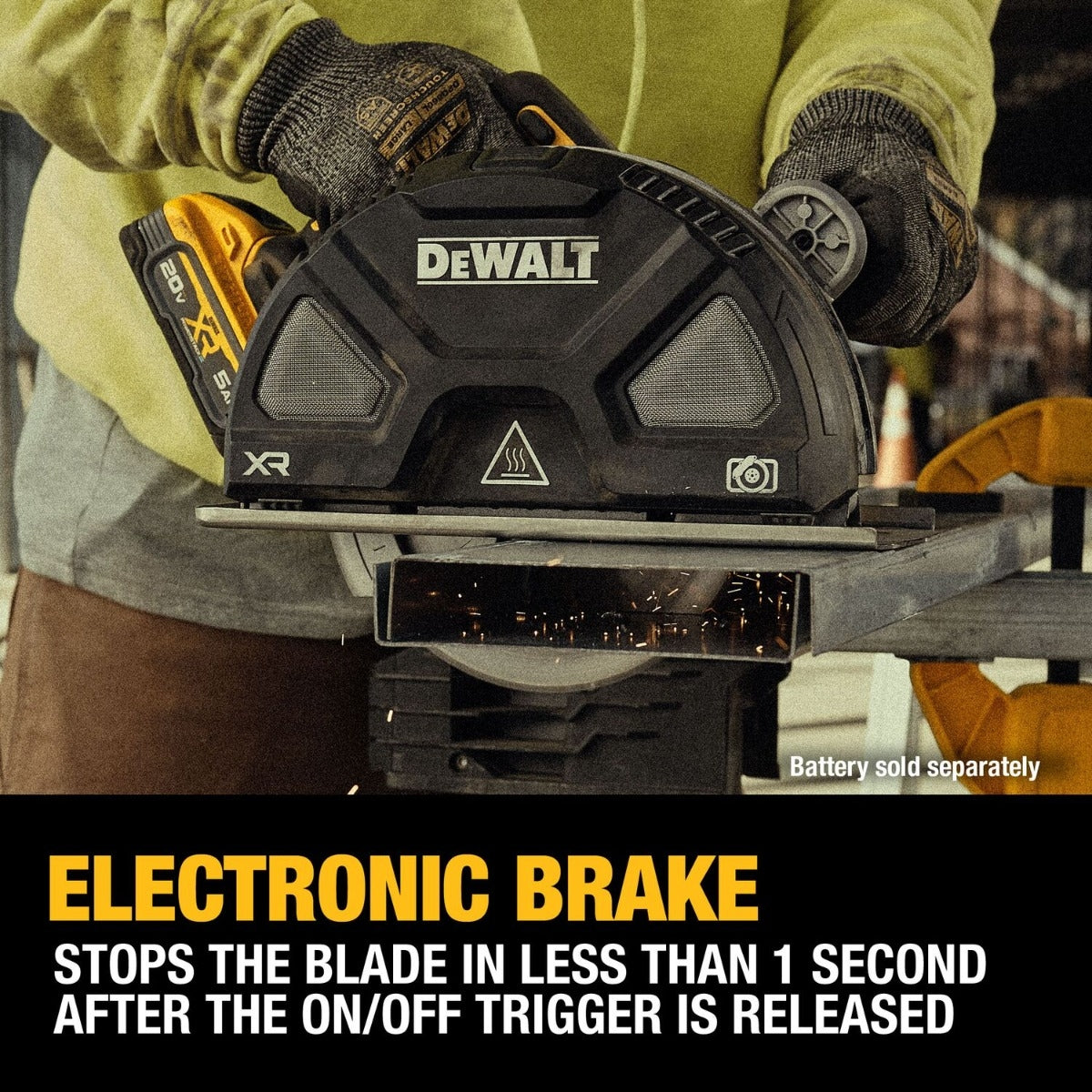 DeWALT DCS383B 20V MAX XR 7-1/4-in. Metal Cutting Circular Saw, Tool Only
