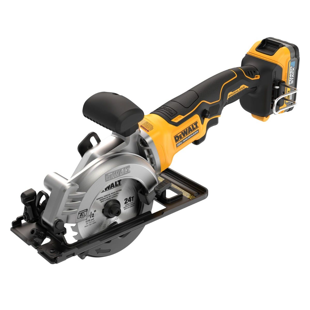 DeWalt DCS571E1 ATOMIC 20V MAX Brushless 4-1/2 in. Circular Saw Kit