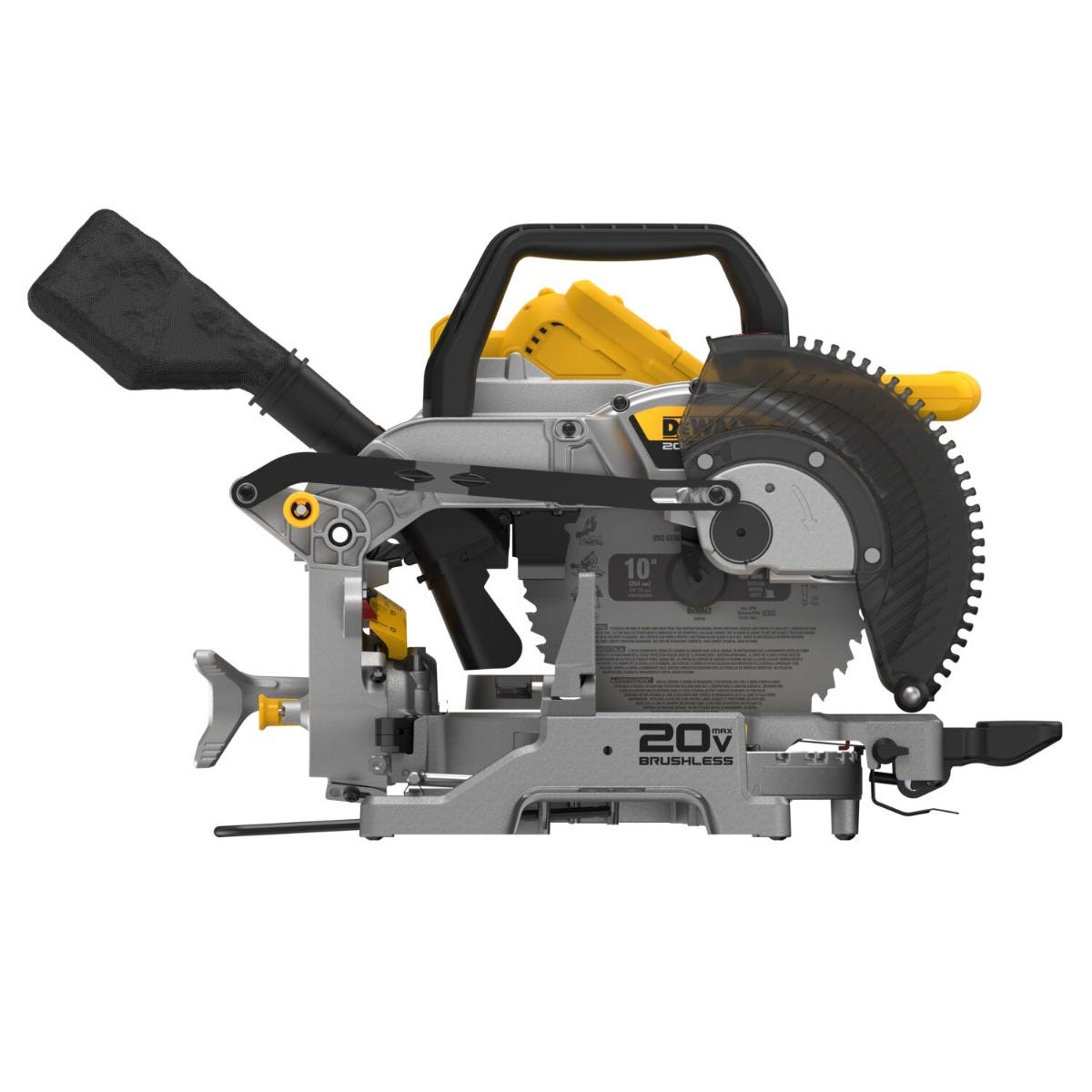 DeWALT DCS714B DEWALT 20V MAX XR 10-in. Double Bevel Fixed Miter Saw, Tool Only