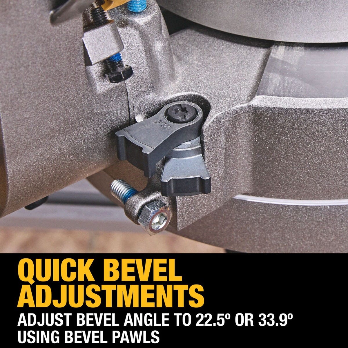 DeWALT DCS714B DEWALT 20V MAX XR 10-in. Double Bevel Fixed Miter Saw, Tool Only