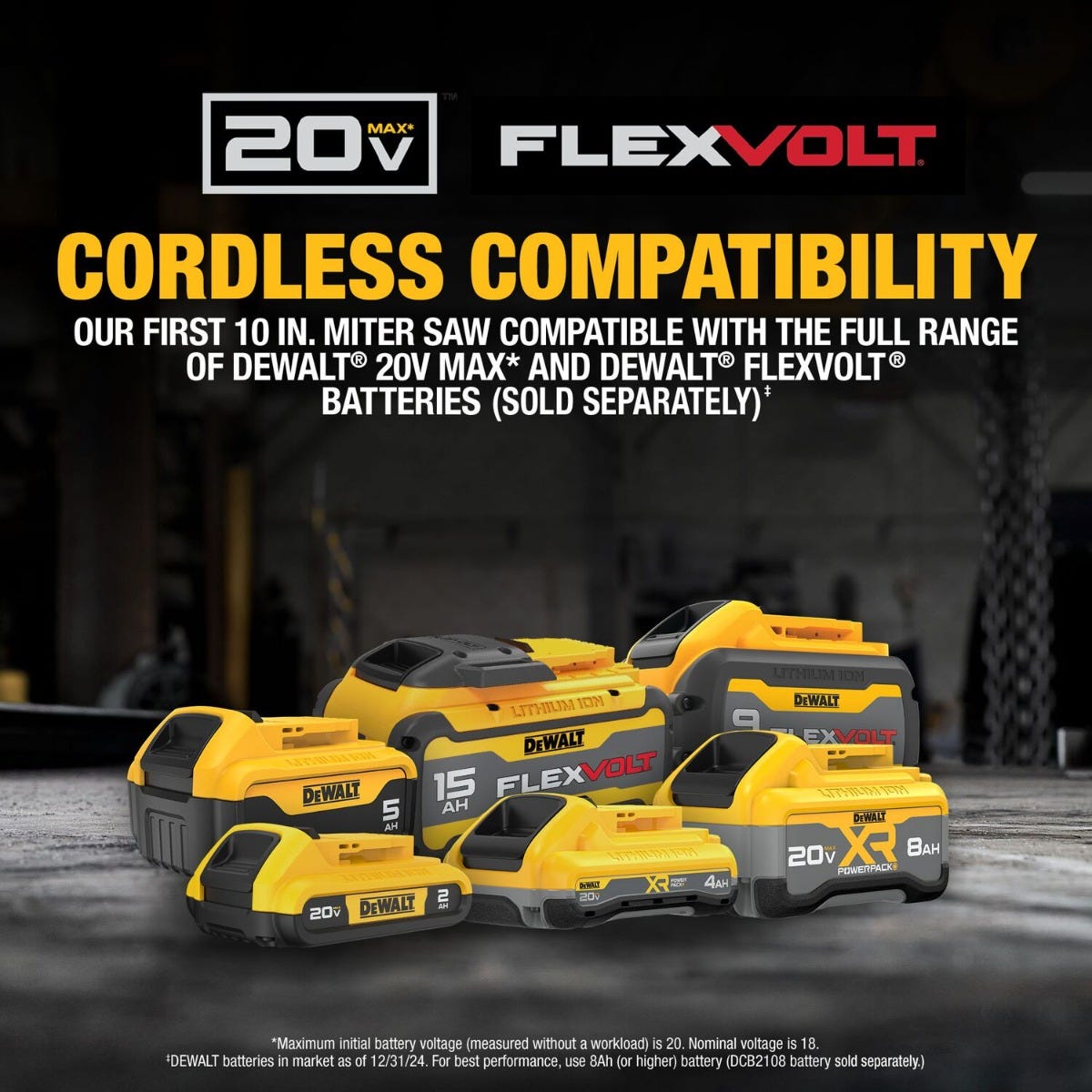 DeWALT DCS714B DEWALT 20V MAX XR 10-in. Double Bevel Fixed Miter Saw, Tool Only
