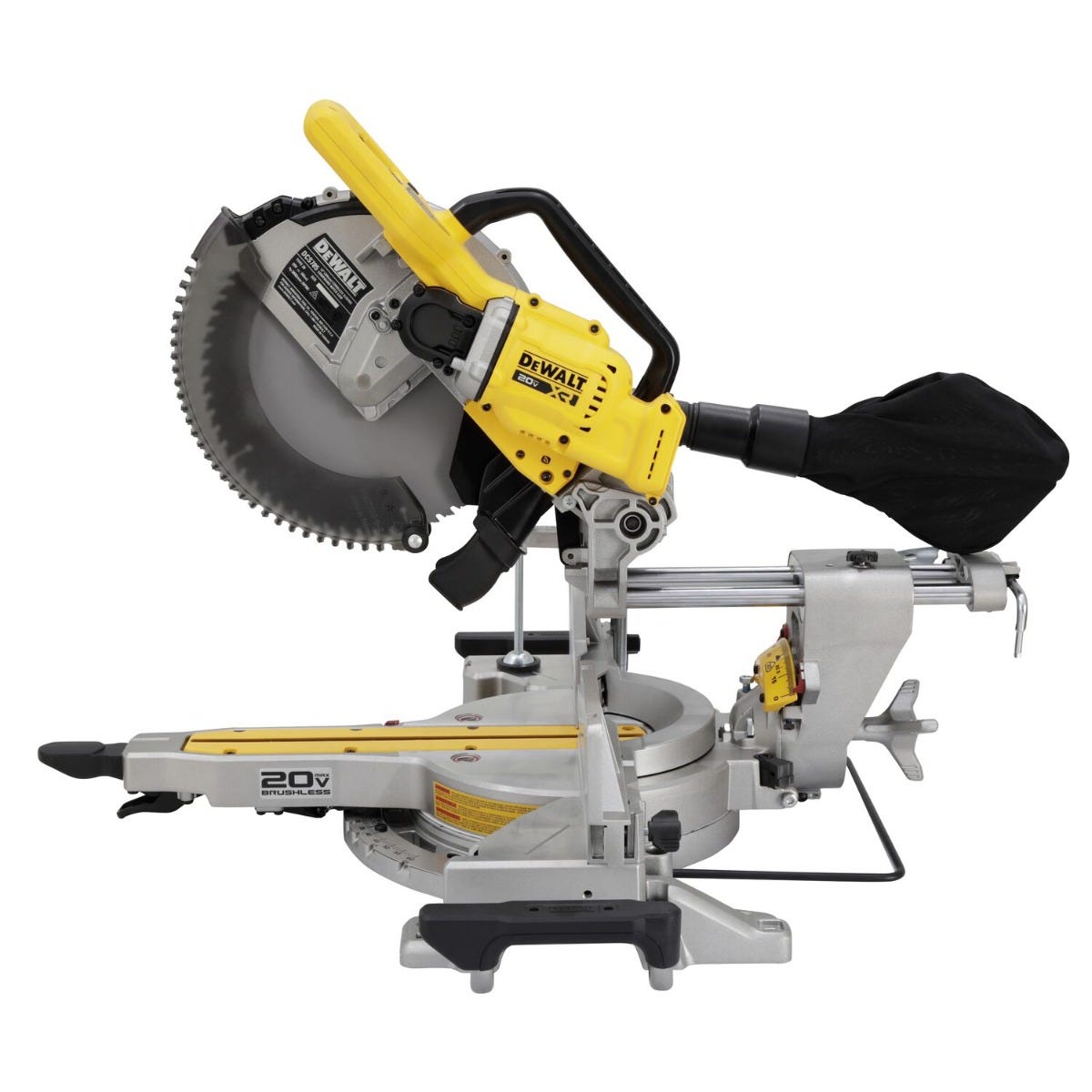 DeWALT DCS785B 20V MAX XR 12-in. Double Bevel Sliding Miter Saw, Tool Only