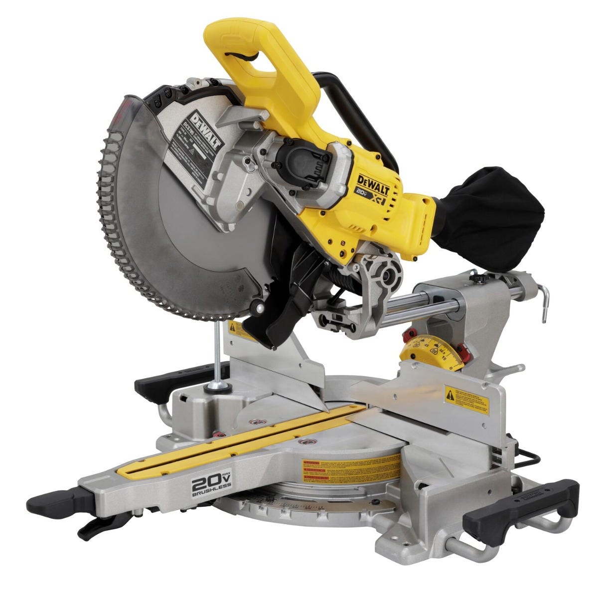 DeWALT DCS785B 20V MAX XR 12-in. Double Bevel Sliding Miter Saw, Tool Only
