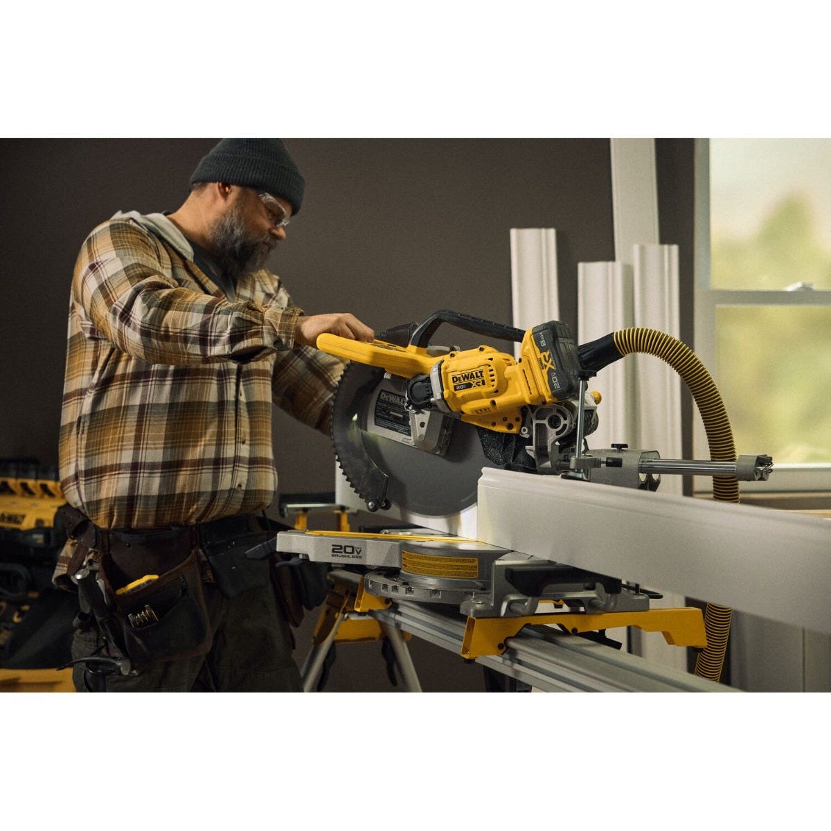 DeWALT DCS785B 20V MAX XR 12-in. Double Bevel Sliding Miter Saw, Tool Only