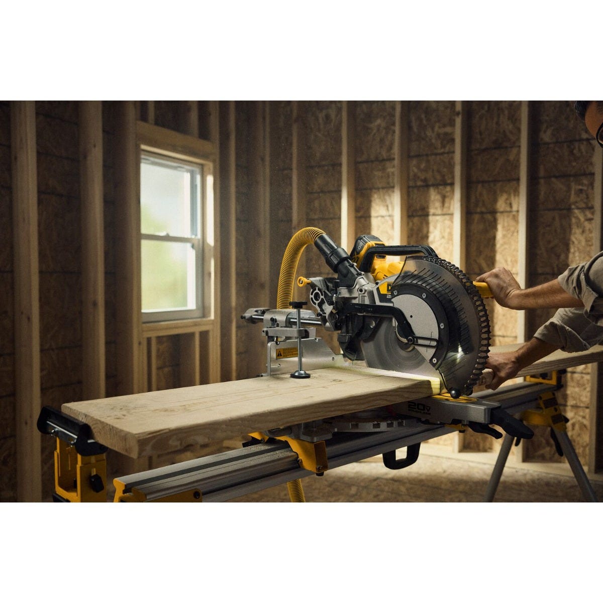 DeWALT DCS785B 20V MAX XR 12-in. Double Bevel Sliding Miter Saw, Tool Only