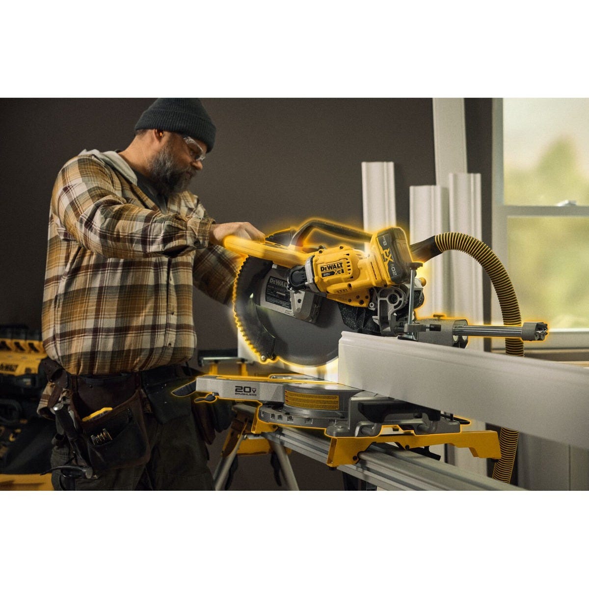 DeWALT DCS785B 20V MAX XR 12-in. Double Bevel Sliding Miter Saw, Tool Only