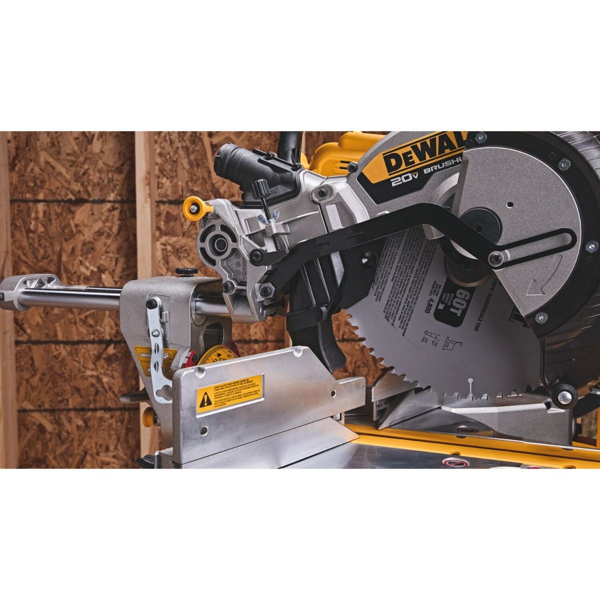 DeWALT DCS785B 20V MAX XR 12-in. Double Bevel Sliding Miter Saw, Tool Only