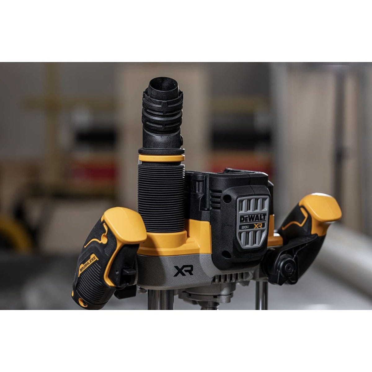 DeWalt DCW620B 20V MAX XR 2-1/4 Peak HP Plunge Router w/ 1/4-in. and 1/2-in. Collets, Tool Only