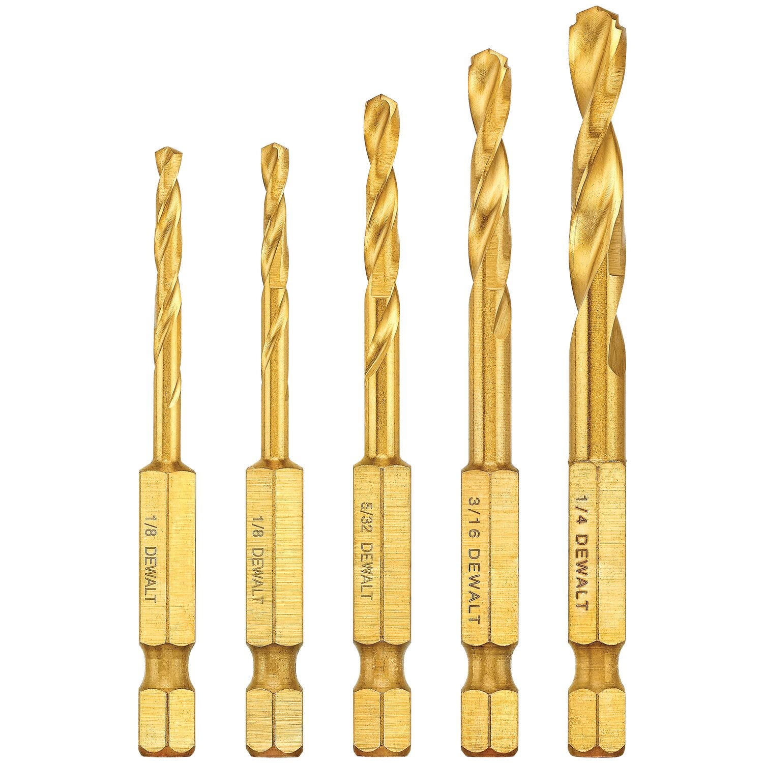 Dewalt DD5155 5-Piece Titanium Nitride Coating IR Set