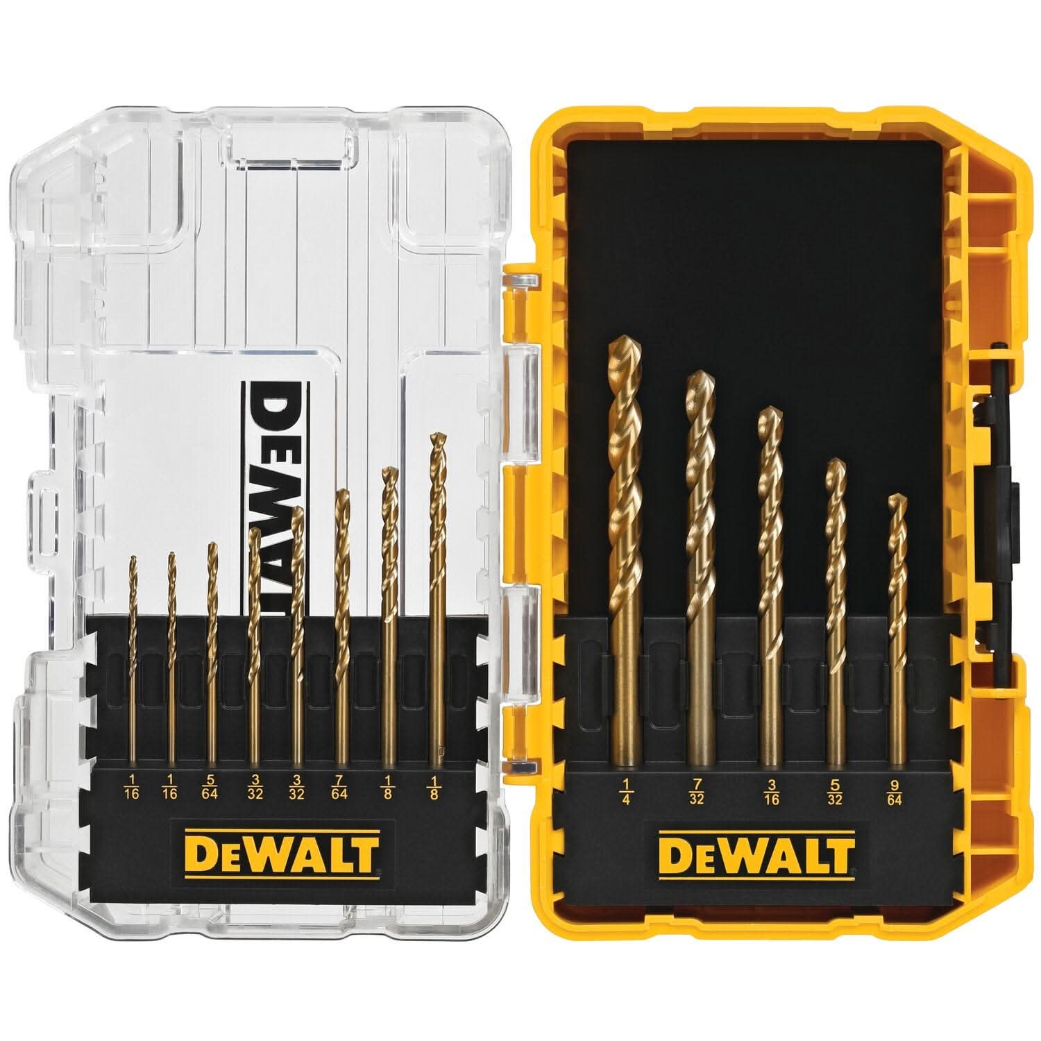DeWalt DW1363 13 Piece Titanium Nitride Coating Drill Bit Set