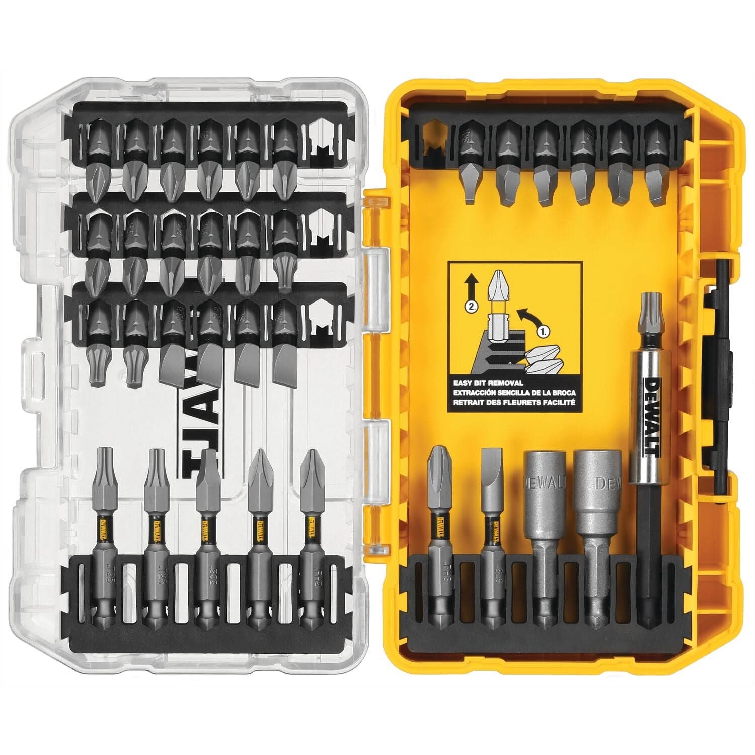 DeWalt DWA35SET 35 Pc. Tough Grip Screwdriving Bit Set With Toughcase + System