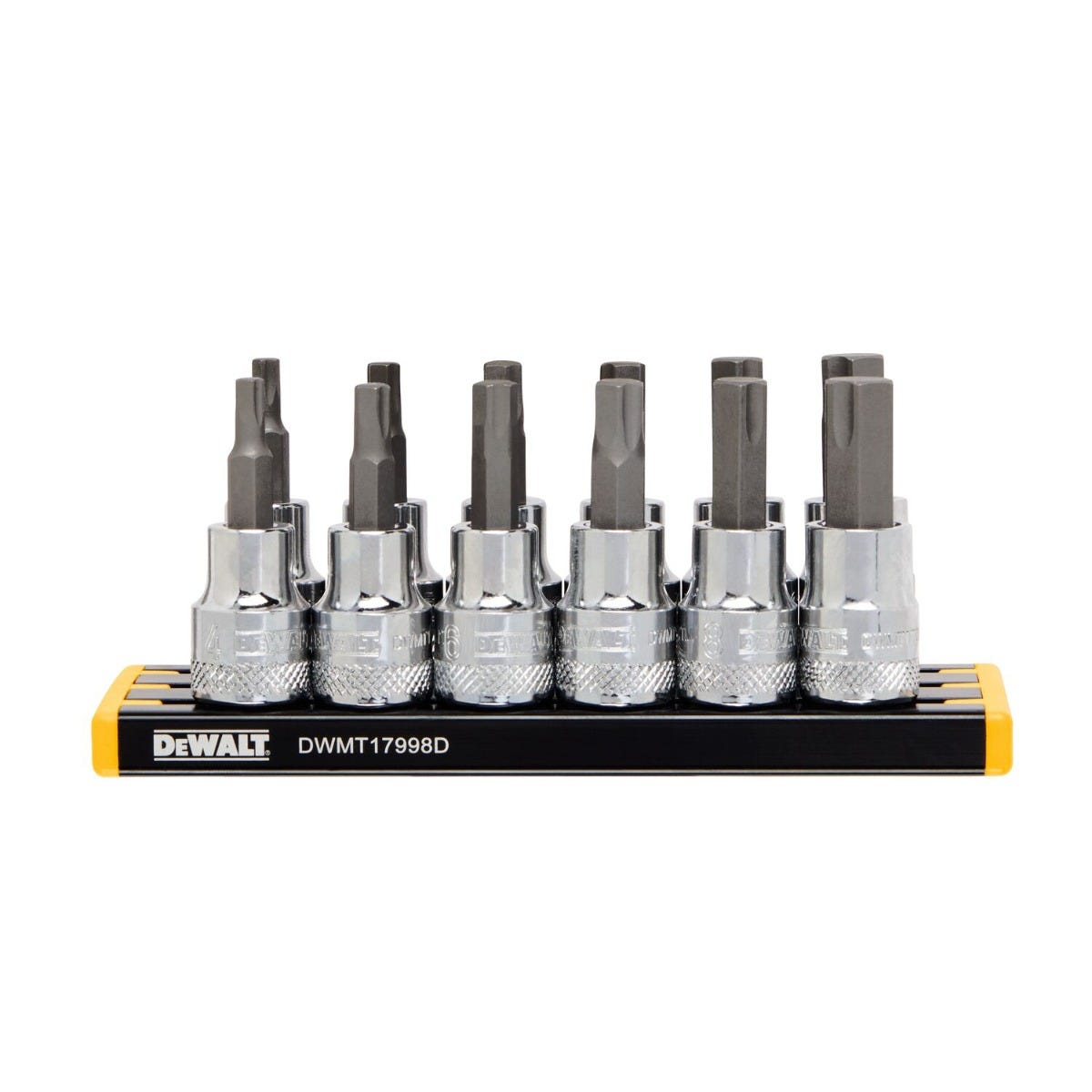 DeWalt DWMT17002 12-Piece 3/8 in. Drive SAE / Metric Hex Bit Socket Set