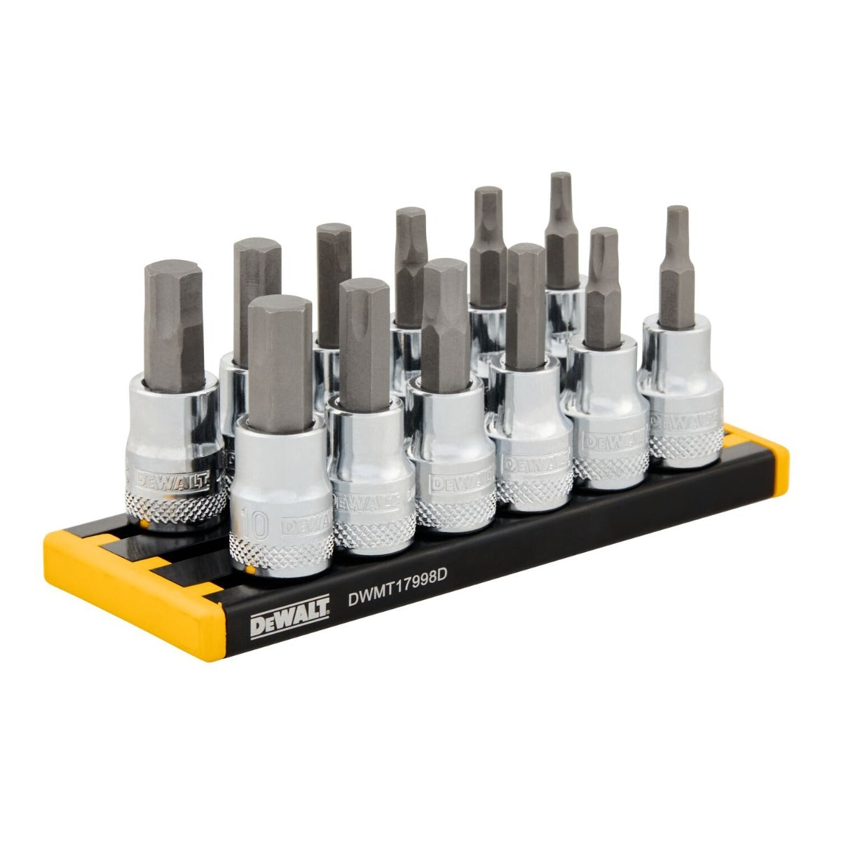DeWalt DWMT17002 12-Piece 3/8 in. Drive SAE / Metric Hex Bit Socket Set