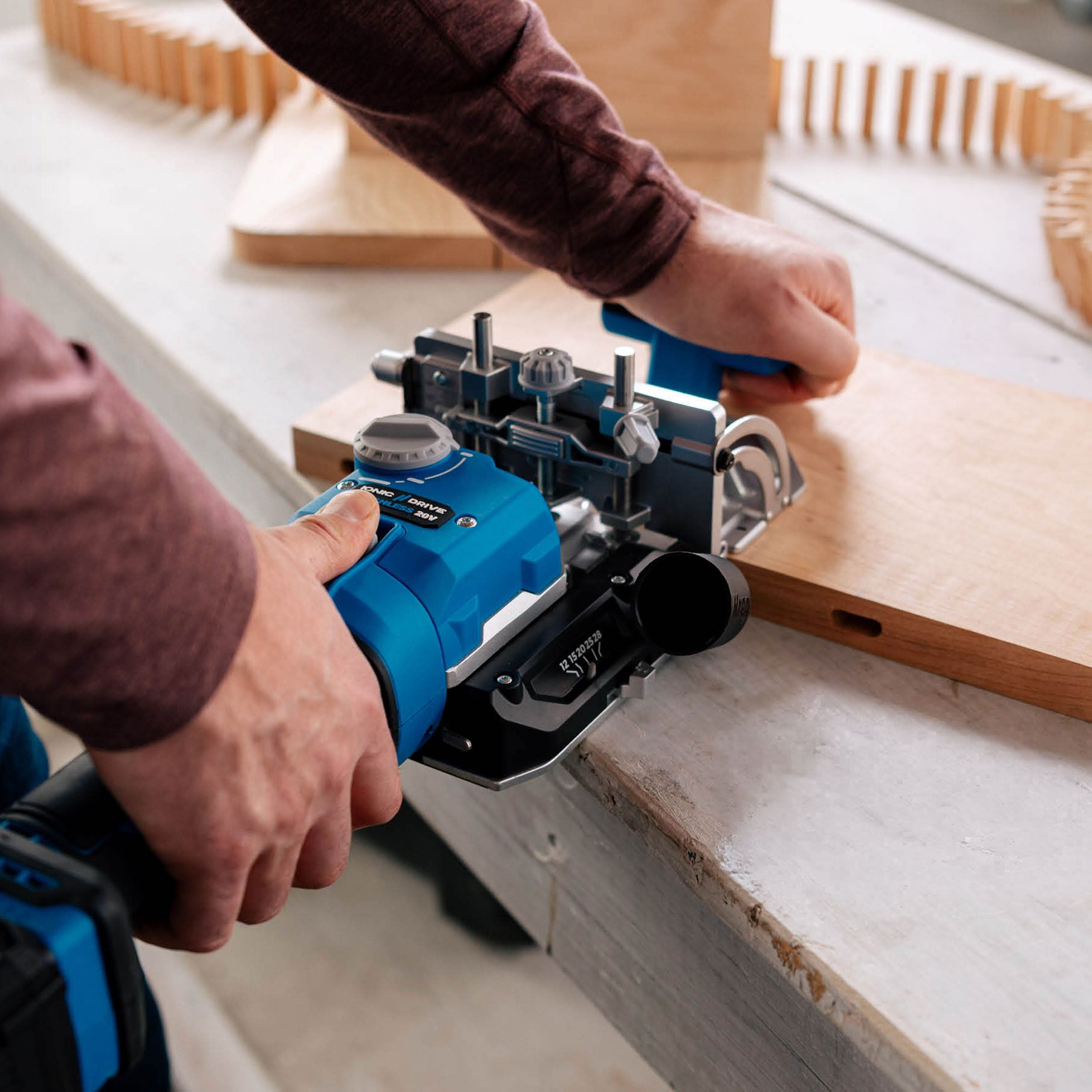 Kreg Edge 20V Ionic Drive Loose Tenon Joiner 4.0Ah Kit (KPTBEDGE100B)
