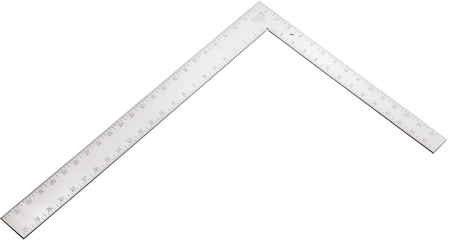 Empire 1110 24-in. x 16-in. Professional Tongue Framing Square