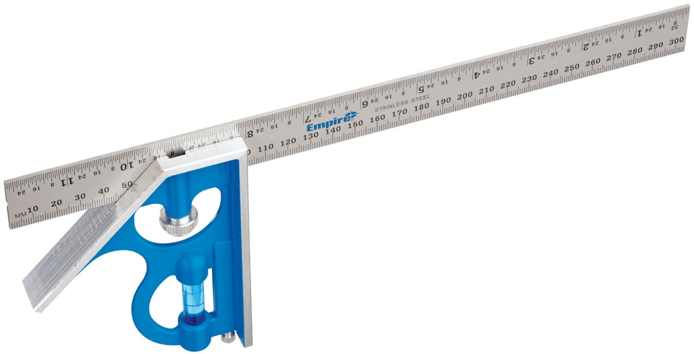 Empire E250IM 12-inch / 300-mm True Blue Combination Square