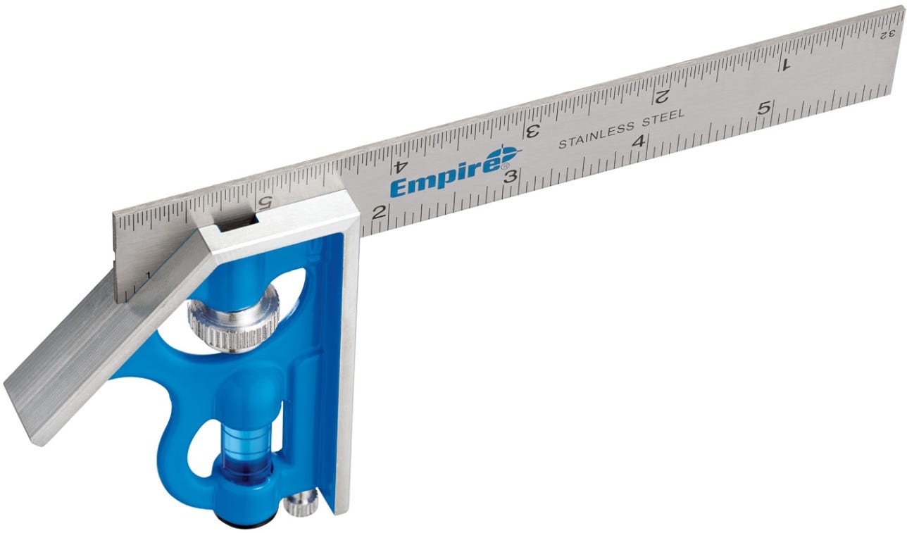 Empire E255 6-inch True Blue Combination Square