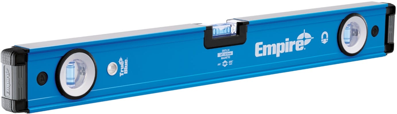 Empire em75.24 24" True Blue Magnetic Box Level (PROMO)