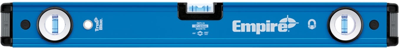 Empire em75.24 24" True Blue Magnetic Box Level (PROMO)