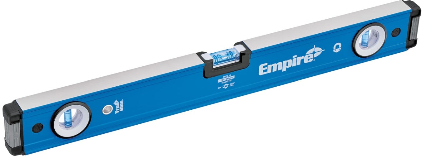 Empire em75.24 24" True Blue Magnetic Box Level (PROMO)