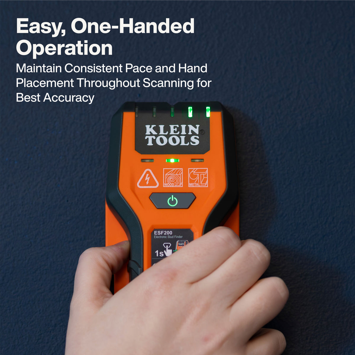 Klein Tools ESF200 stud finder protective finger guards and felt pads that protect walls