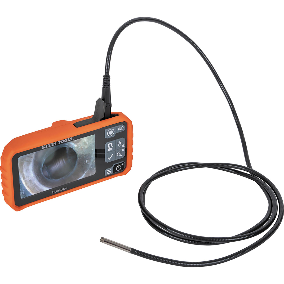 Klein ET18 plumber's borescope with included accessories and carrying case