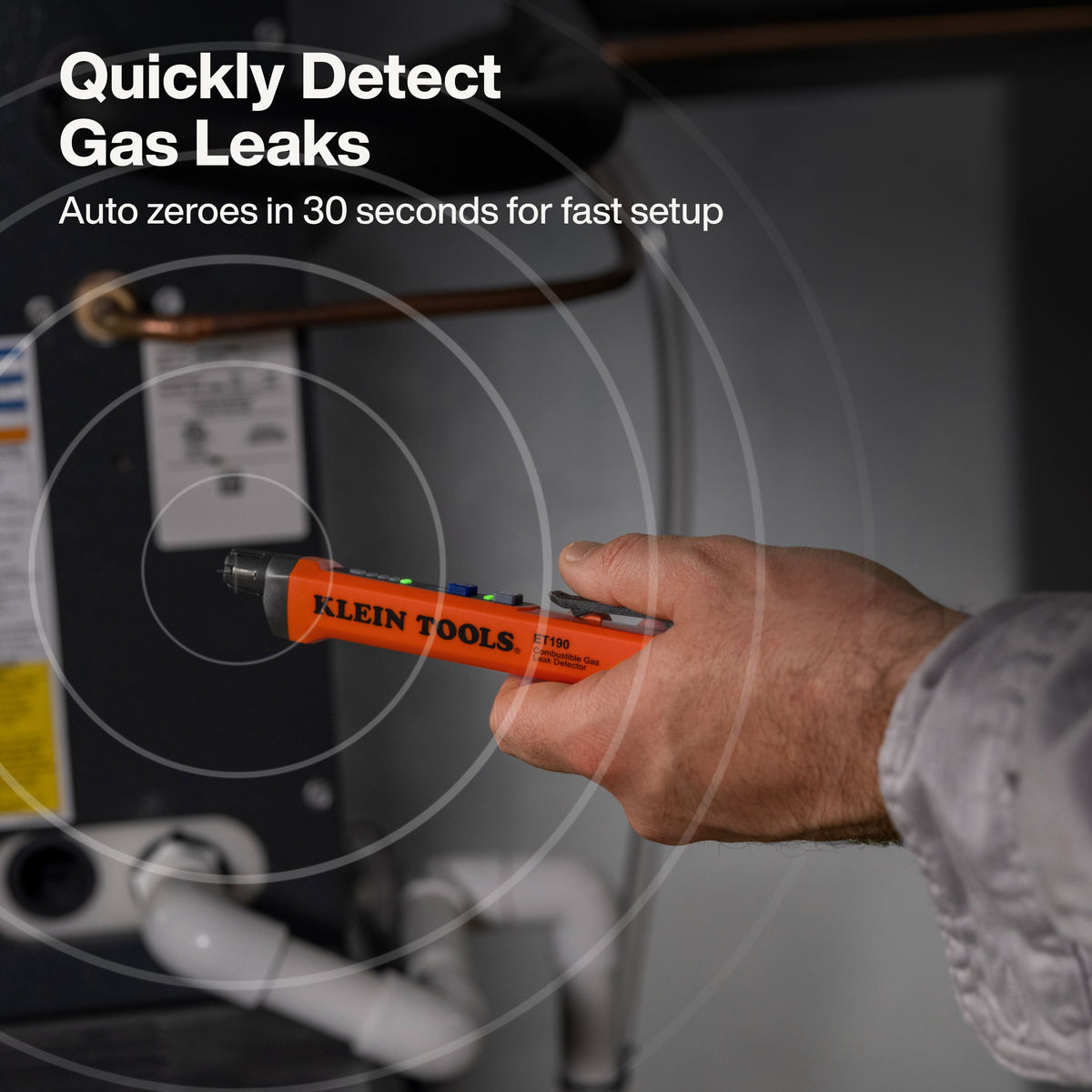 Klein Tools ET190 30-second automatic zeroing at startup
