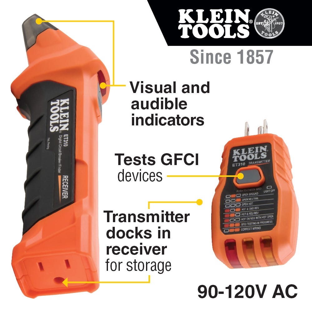 Klein Tools ET310KIT Circuit Breaker Finder Kit