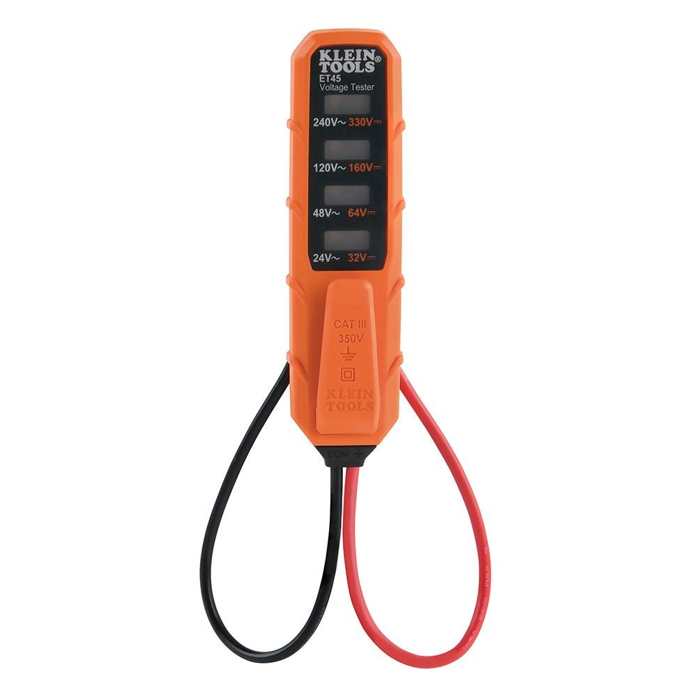 Klein NCVT3PKIT Dual Range NCVT and AC/DC Voltage Tester Electrical Test Kit