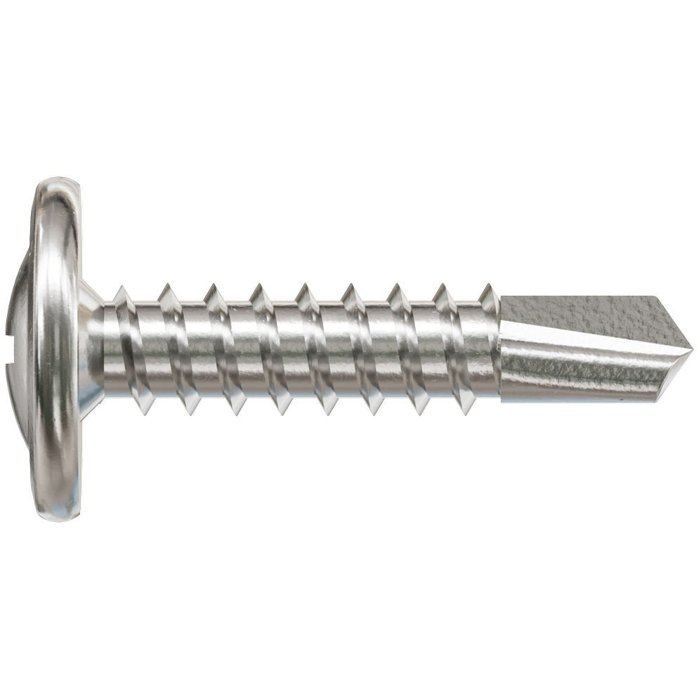 Simpson Strong-Tie F08T125KDC Self-Drilling Wire-Lath Modified Truss-Head Screw,  #8 x 1-1/4-in. Type 410, 100-Pack