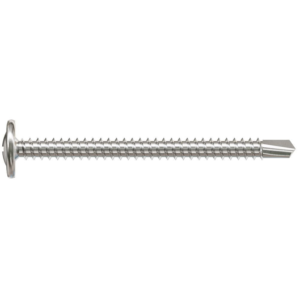 Simpson Strong-Tie F08T200KDM Self-Drilling Wire-Lath Modified Truss-Head Screw,  #8 x 2-in. Type 410, 1000-Pack
